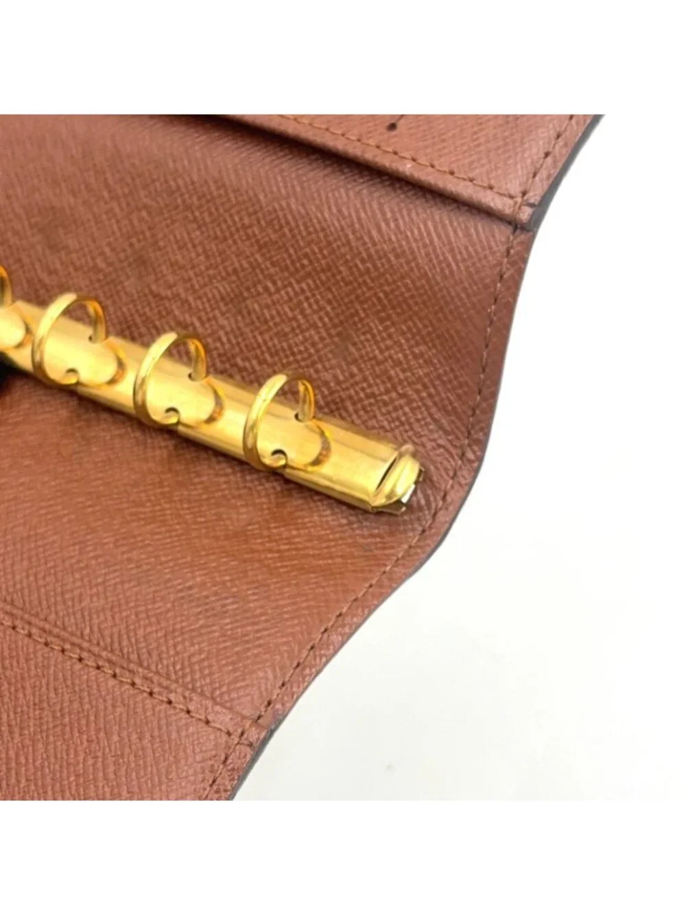Louis Vuitton Agenda PM Brown Notebook Cover Gold